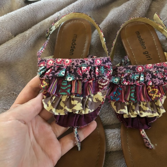 Madden Girl Ruffle Sandals - Picture 2 of 5